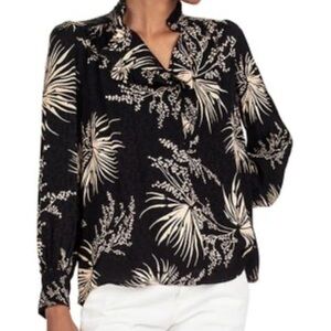 Ba&sh black and white blouse